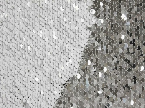 Tessuto paillettes reversibile