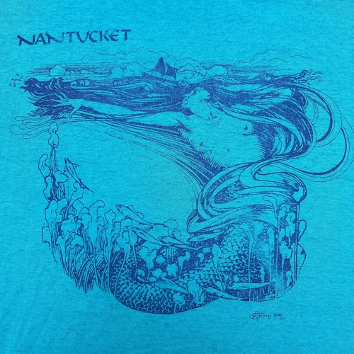 Vtg nantucket mermaid teal - vtg,