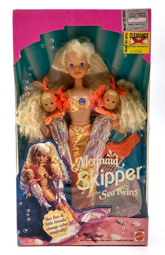 Bambola barbie sirena skipper - bambola,