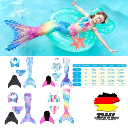 Bambini ragazze sirena - , pinna