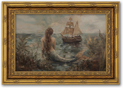 Quadro poster vintage sirena