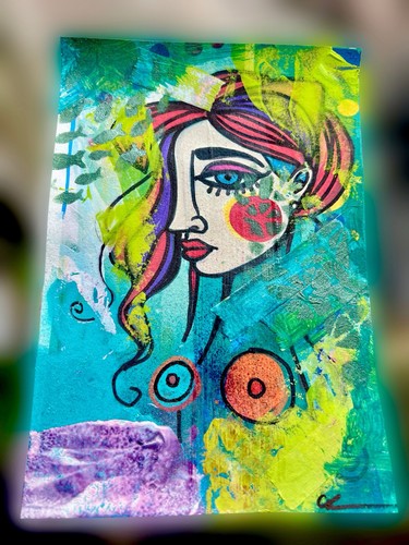 Original mixed media painting - original,