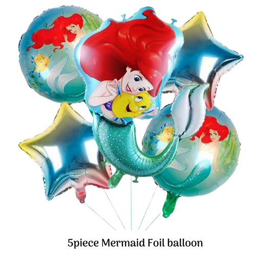 5pz palloncino sirena piccolo - 5pz,