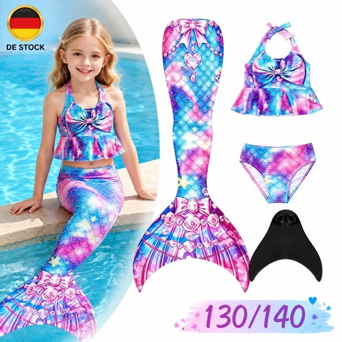 Bambini ragazze sirena pinna